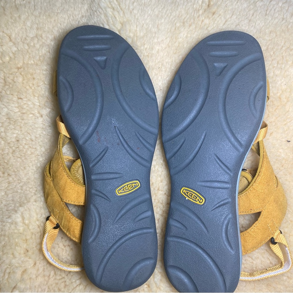 KEEN La Paz Women's Yellow Strappy Outdoor Hiking Trail Sandals Shoes size 10.5 - Picture 5 of 7